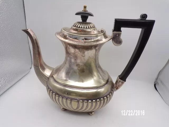 Antique I.F.S. Ltd Sheffield England EP Silver Plated Tea Pot Henry Wilkinson