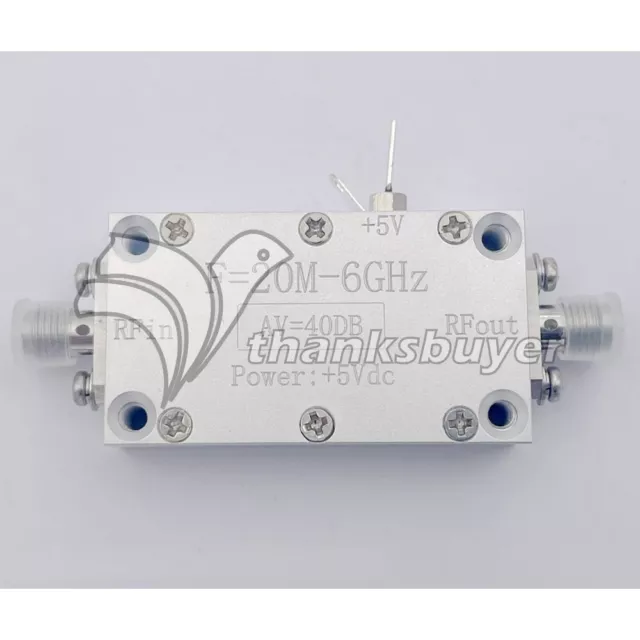 20MHz-6GHz LNA 40DB V2 High Gain RF Low Noise Amplifier for Radio Receiver