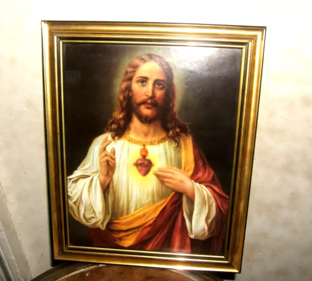 Sacred Heart of Jesus Framed Print 11 X 9” Picture Framed