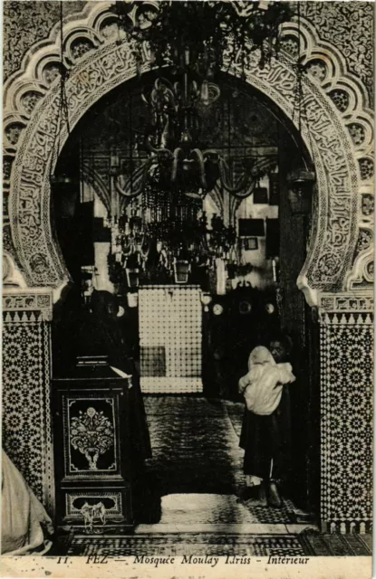 CPA AK MOROCCO FEZ - MOULAY IDRISS Mosque - Interior (281239)
