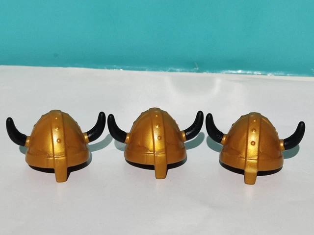 5 Caschi Per Cavalieri PLAYMOBIL Medievali, Vichinghi E Galli (pezzi Sfusi)
