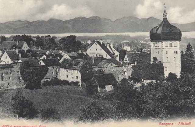 Bregenz AK uralt Alt-Bregenz Martinsturm Alpen Vorarlberg Österreich 2009242