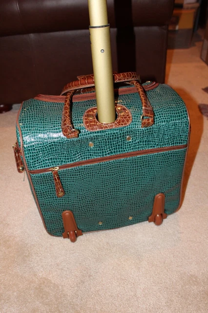 Samantha Brown 4 Peace Luggage Set-Sea Glass/Camel- Under Seat Bag and Dowel Bag 11