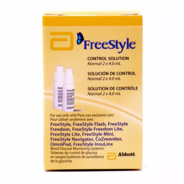 Abbott Freestyle Kontrolle Lösung [2 Pack] Für Glukose Pflege