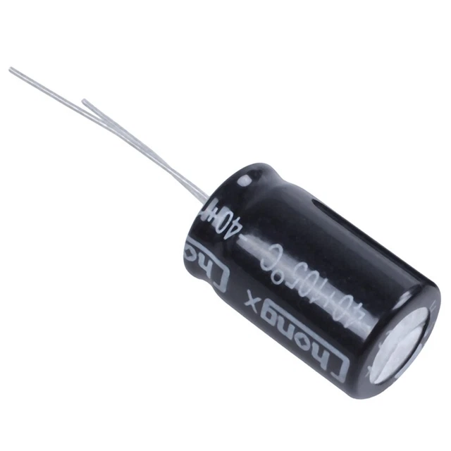 10 Pcs 22uF 400V 105C Electrolytic Capacitors Black 13mm x 21mm W5P6ii
