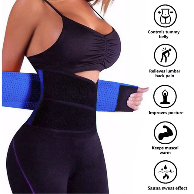 MAGIC STICKER BODY Shaper Belt Elastic Adjustable Waist Trainer Band (M