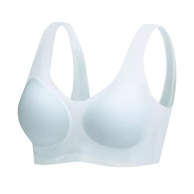 UK Ladies Cotton Non Wired Full Cup Support Wireless Comfort Bra Plus Size 3