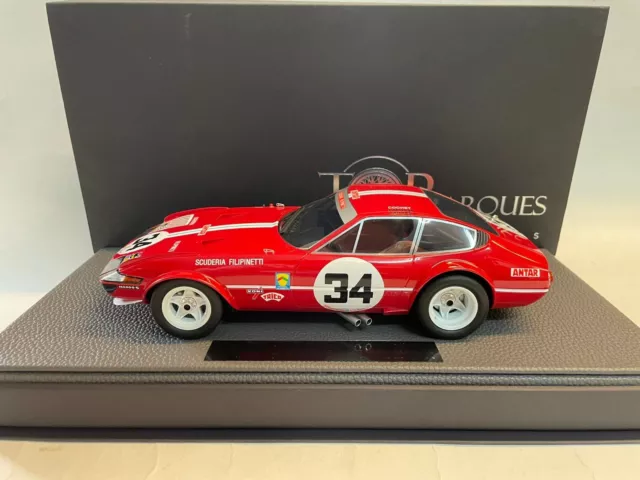 Topmarques Ferrari 365 Gtb/4 Daytona #34 24h le Mans 1972 1/18 TOP114A