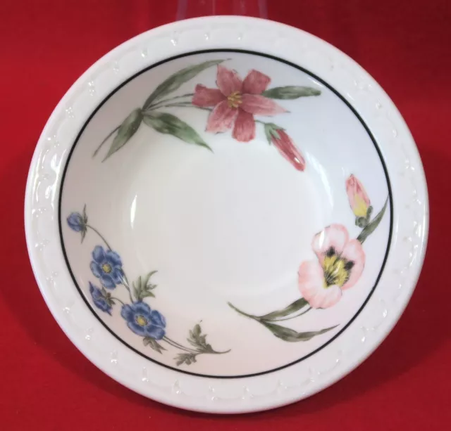 Vintage Southern Pacific China 6" Bowl  - Prairie Mountain Wildflowers - Rrbs