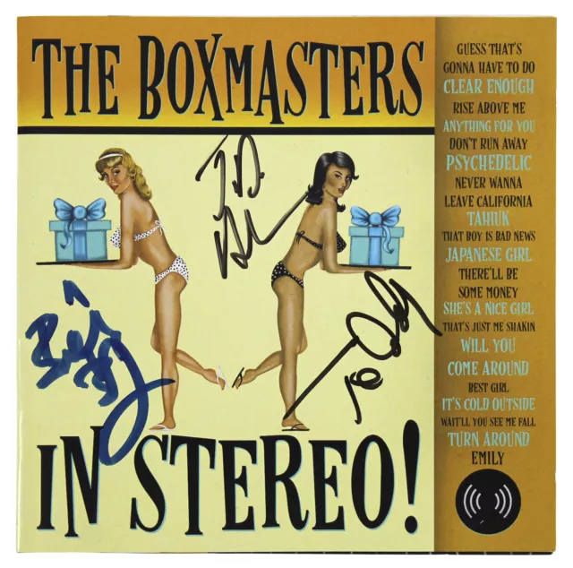The Boxmasters  (3) Thornton, Andrew & Andreadis Signed In Stereo! Cd Cover BAS
