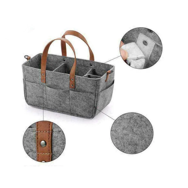 1*Baby Diaper Caddy Nursery Felt Storage Infant Wipes Bag F Nappy CS J2Q7 9