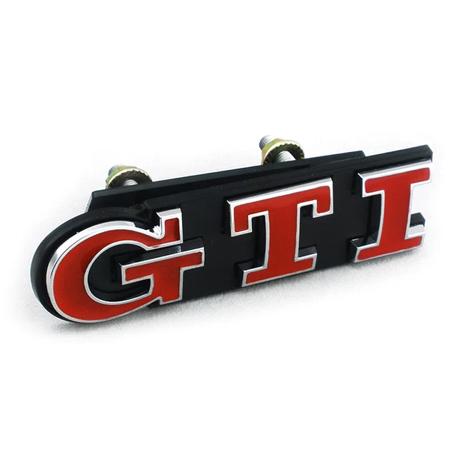 Metal GTI Front Grille Badge Liftgate Emblem Kit for GTI VW Golf Polo Mk5 Mk6