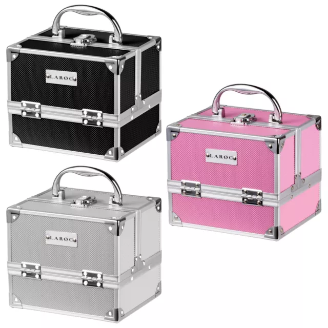 Aluminium Professional Cosmetic Makeup Vanity Travel Case Storage Nail Carry Box
