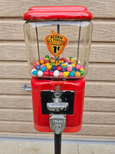 Vintage vending Bubble Gum /Peanut  machine display 1c