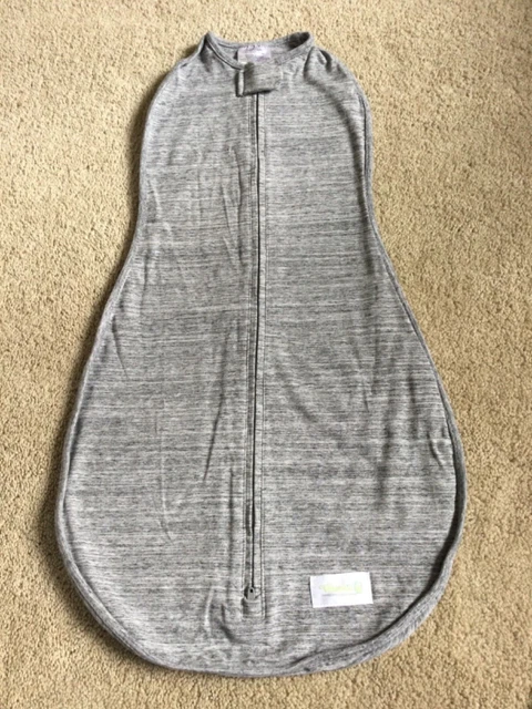 Woombie Original Sleep Sack Baby Swaddle 3m-6m  14-19 lbs Heather Gray NWOT