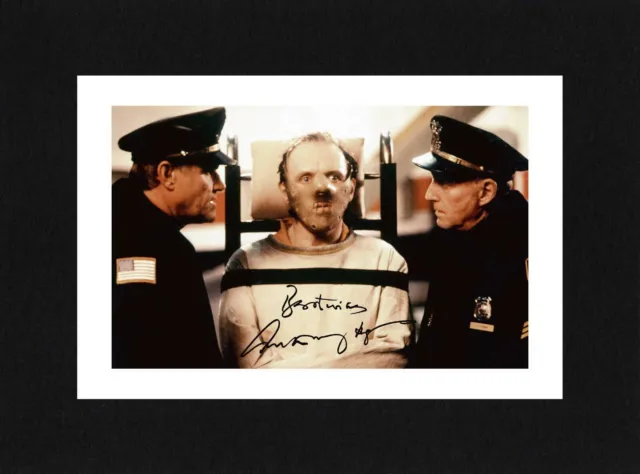 8X6 Mount ANTHONY HOPKINS Signed PHOTO Print Ready To Frame SILENCE OF THE LAMBS