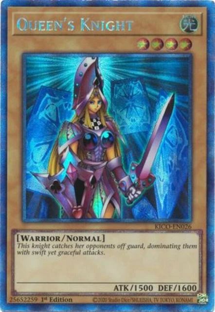 Yugioh! Queen's Knight - KICO-EN026 - Collector's Rare - 1st Edition Near Mint,