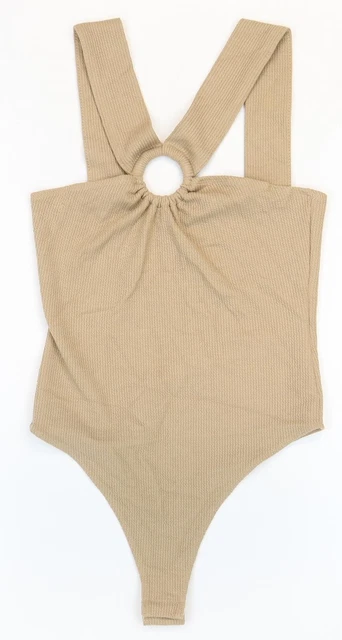 Body da donna marrone poliestere Primark taglia XS a scatto
