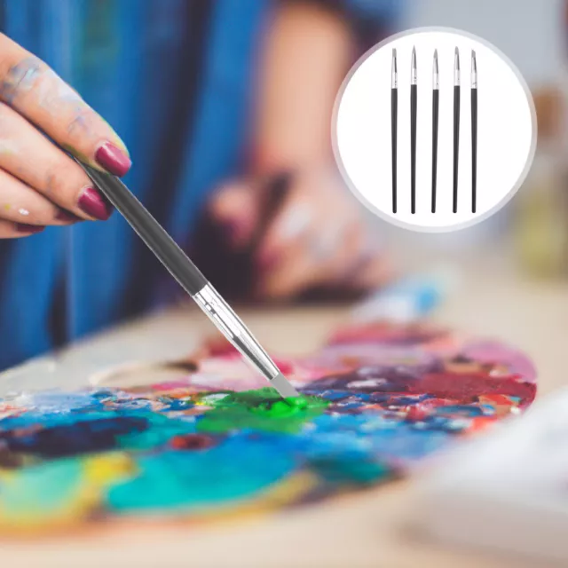 5 piezas hágalo usted mismo herramientas de arcilla arte en uñas lápiz cepillo silicona suave arte en uñas artesanía
