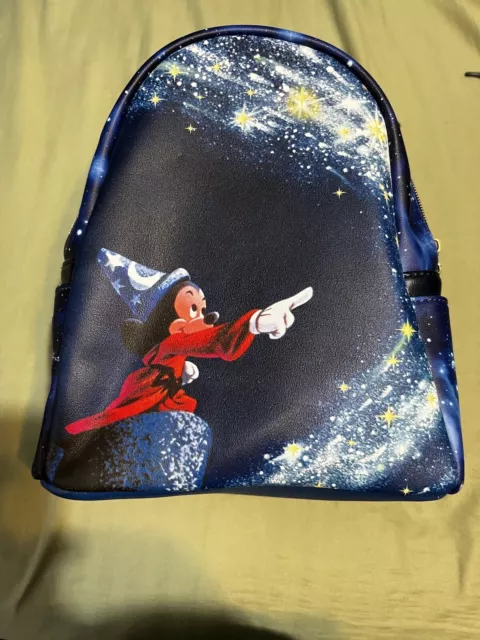 Loungefly Disney Sorcerer Mickey Mini Backpack Fantasia Mickey Mouse Magic Bag
