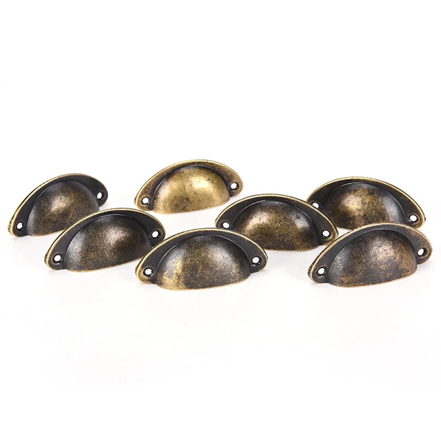 12X Kitchen Cupboard Door Cabinet Cup Drawer Furniture Shell Pull Handle Ret  F3