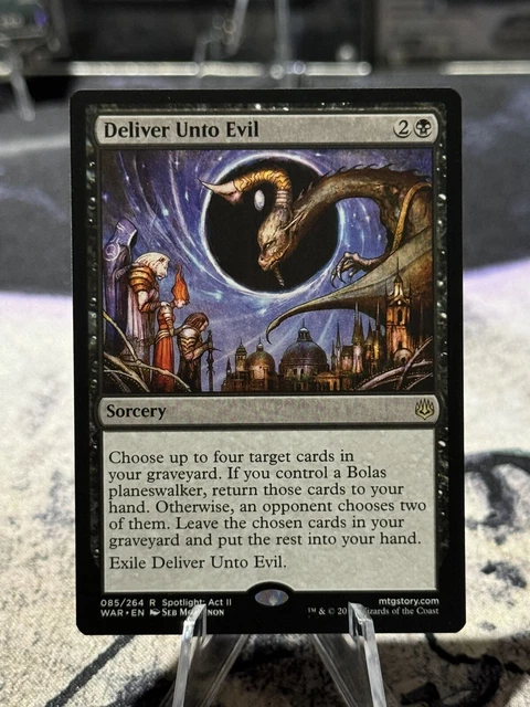 Deliver Unto Evil 1x FOIL WAR MTG War of the Spark Rare MINT black Deliver Unto Evil 1x FOIL WAR MTG War of the Spark Rare MINT black