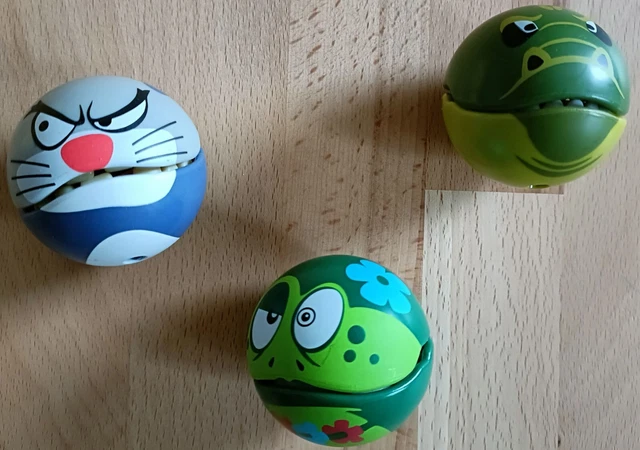 3 Figuren GOBSMAX, McDonalds 2016, aus dem Happy Meal, ca. 5cm im Durchmesse 