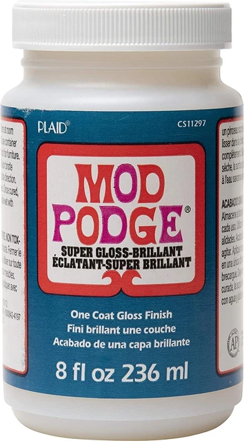 8 oz Mod Podge acabado brillo sellado pegamento artesanal seguro para lavavajillas base de agua no tóxica