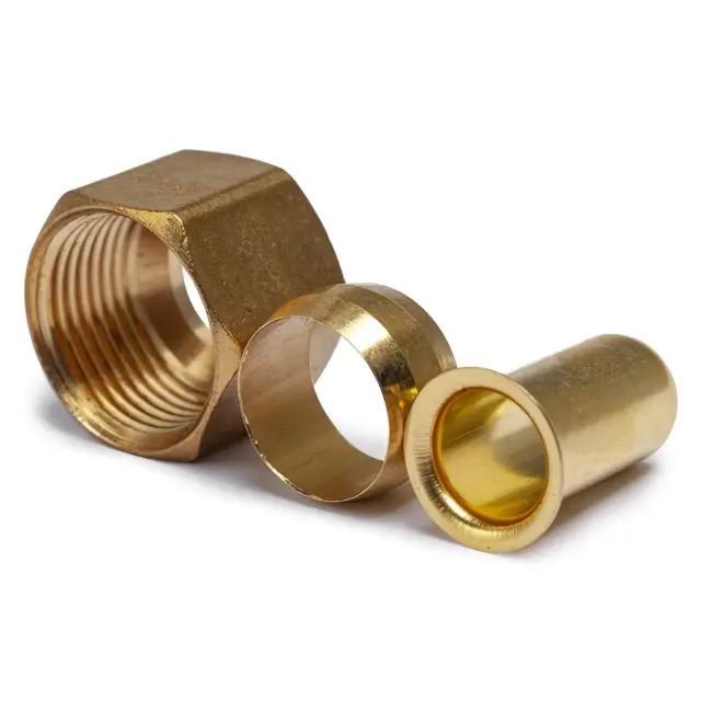 LTWFITTING Value Pack 1/2-Inch OD Brass Compression Insert,Sleeve Ferrule,Nut (P