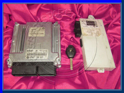 BMW 3 5'ies E90 E91 E60 2.5i N52 MOTORE ECU Set DME MSV70 CAS2 chiave di accensione LOCK 