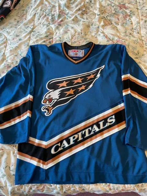 Washington Capitals CCM Authentic Pro NHL Jersey Screaming Eagle Size 52 New