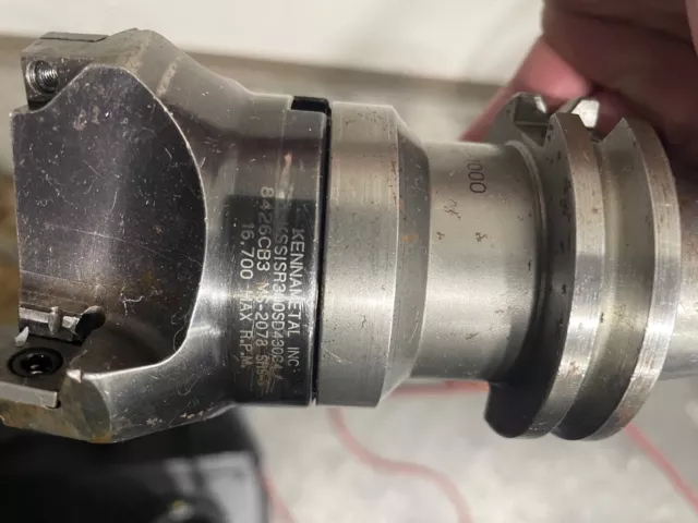 Kennametal Face Mill indexable 4 tooth 40 taper shank 