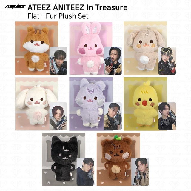 ATEEZ サンドギ mini plush flat fur plush セット ATEEZ x ANITEEZ IN TREASURE OFFICIAL MD [FLAT-FUR PLUSH