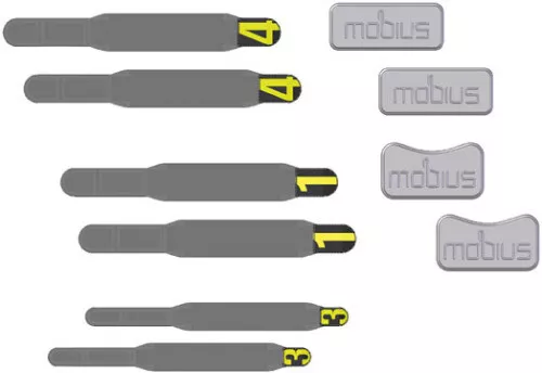 Mobius X8 Mens Motocross Off Road Enduro Dirt Bike Knee Brace Patella Strap Kit
