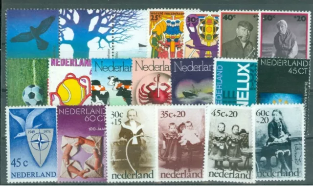 1974 Netherlands,Nederland,Niederlande,Holland,Complete year set =20 stamps, MNH