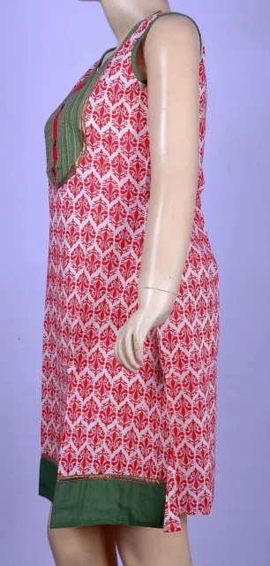 Cotone Indiano Ricamo Bollywood Designer Donna Kurta Kurti Abito Tunica 3