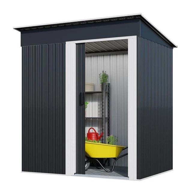 Abri De Jardin Cabane Chalet Cabanon Coffre Armoire Métal Acier 181x162x86 cm