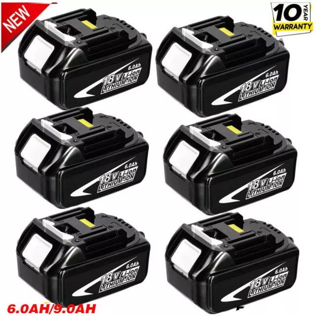 20X 18V 6.0Ah FOR MAKITA LITHIUM BL1850B BATTERY BL1860B BL1830 LXT400 CORDLESS