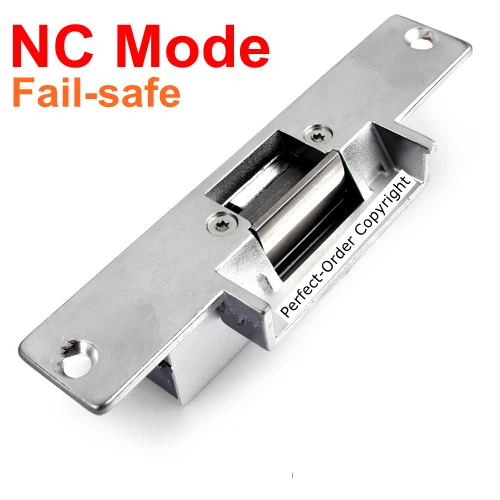 Cerradura de golpe eléctrica EE. UU. DC12V 1100 libras NC/a prueba de fallas Strikefor control de acceso de puerta