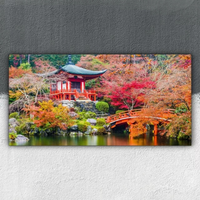 Tempel in Japan Kyoto 100x50 Canvas XXL Leinwandbilder Leinwand