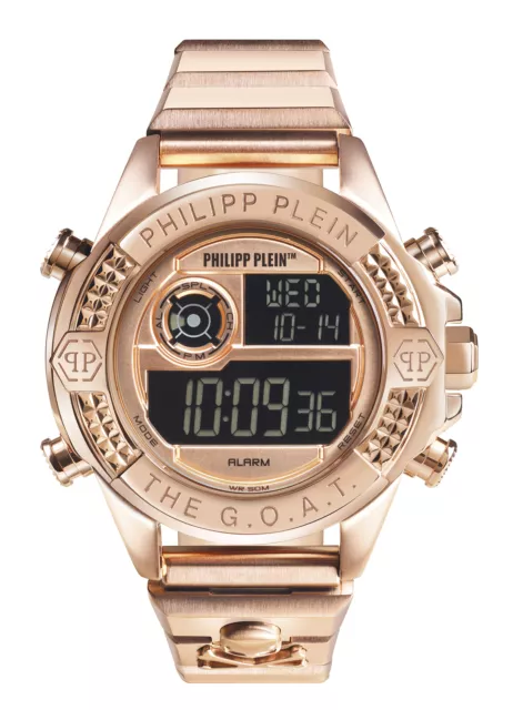 Philipp Plein Rose Gold Unisexs Digital Watch The G.o.a.t. PWFAA0421