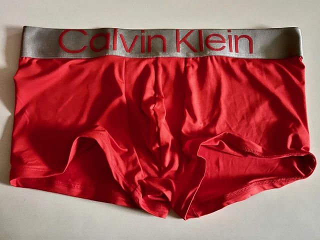 Calvin Klein - Steel Micro - Low Rise Trunk - Red/Silver - L - New