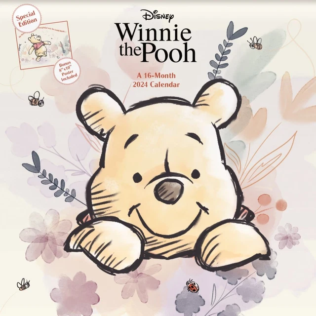 TRENDS INTERNATIONAL, Winnie the Pooh Exclusive 2024 Wall Calendar with