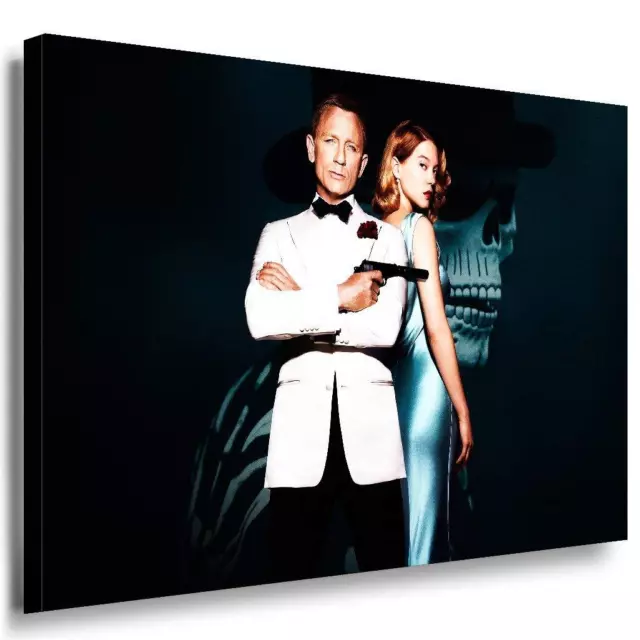 Agent 007 Daniel Craig & Lea Seydoux Leinwandbild  AK Art Bilder Mehrfarbig Wand