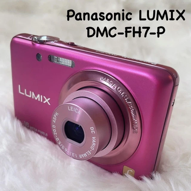 PANASONIC LUMIX DMC-FH7 Compact Digital Camera Pink used