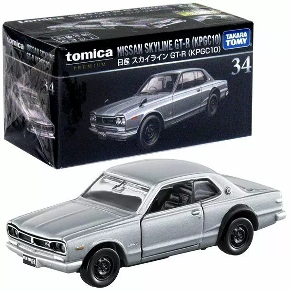 Takara Tomy TOMICA Premium No. 34 Nissan Skyline GT-R KPGC10 Diecast Toy Car