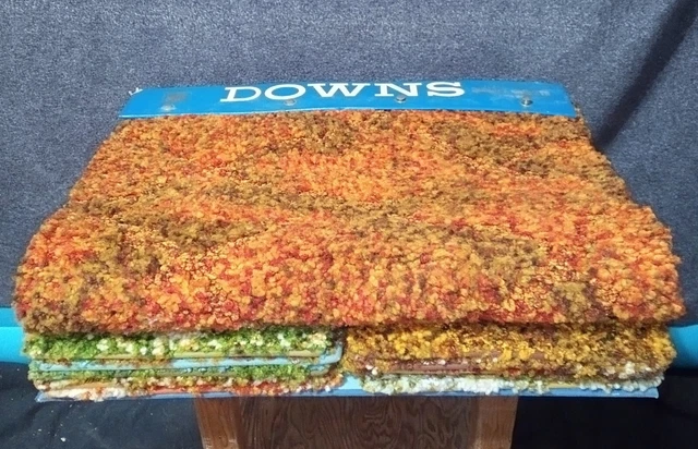 Downs 11-pc Carpet Samples Showroom Case Demo Swatch Book Vintage MCM remnants