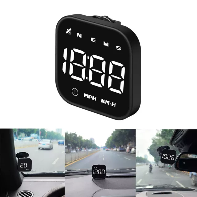 Digital GPS Speedometer HUD MPH KM/h Alarm Head Up Display for Car Motorcycle UK