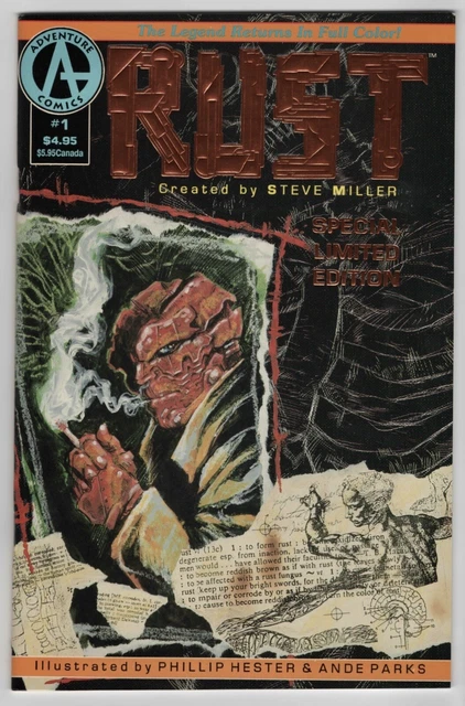 📖 Rust #1 Spawn 1st Appearance Special Limited Edition 1992 Adventure Comics 📖