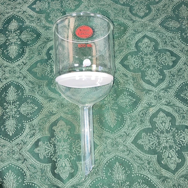Wilmad Lab Glass Funnel Buchner Fritted Glass 600ml